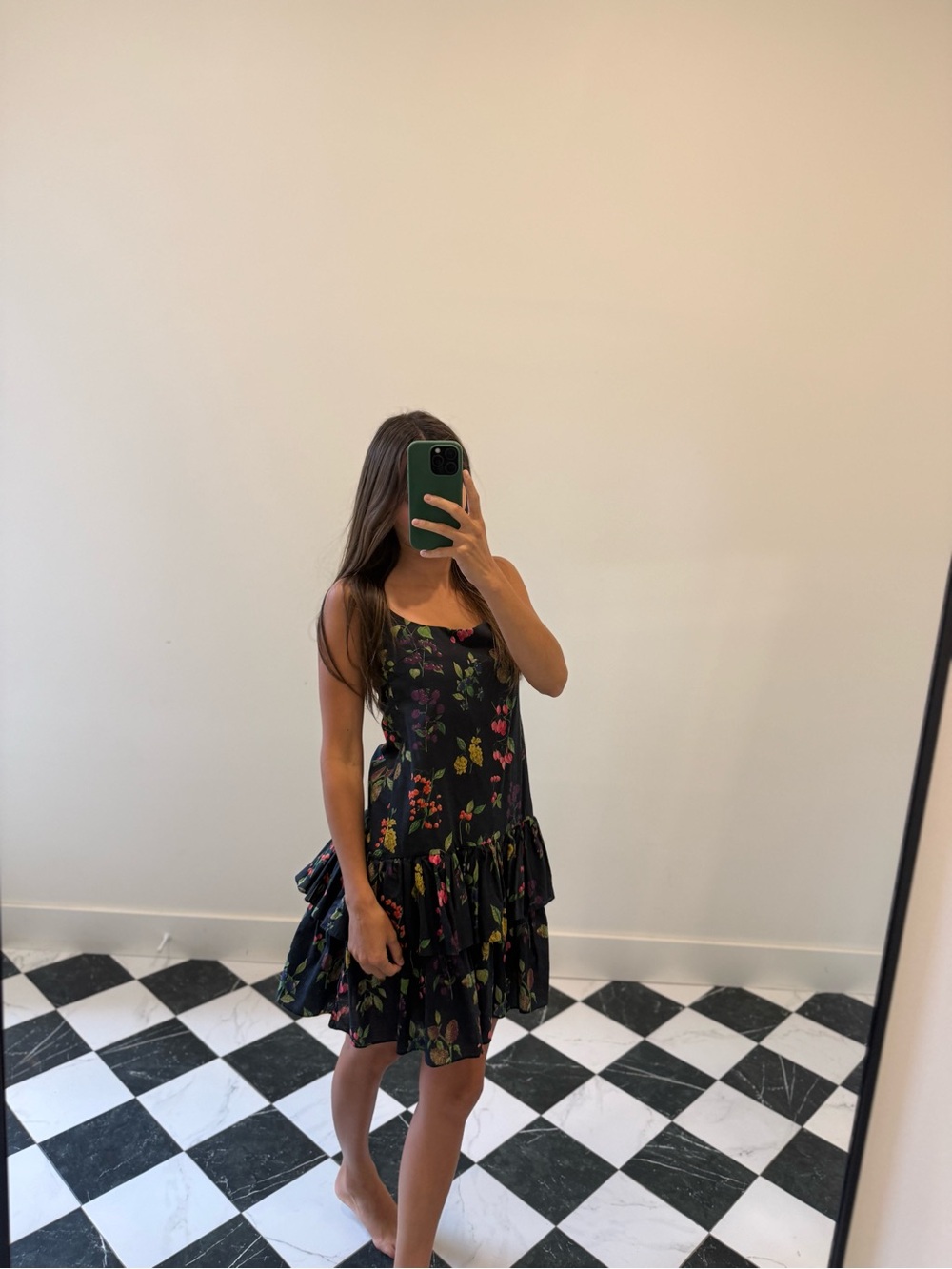 Cara Cara Floral Black Dress XS - Picture 8 of 11